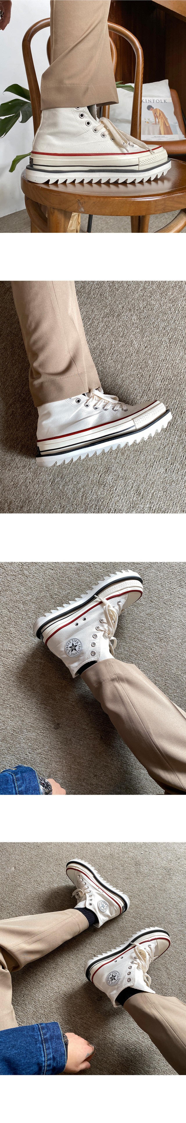 white converse double sole